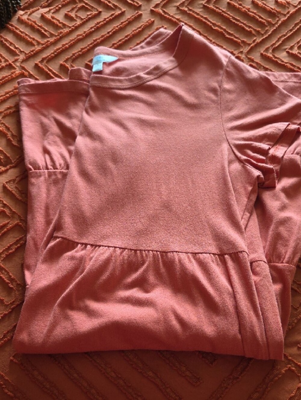 Time and Tru Coral Short Sleeve Dress.